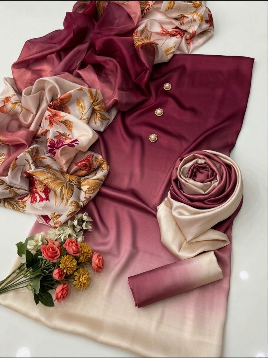 Digital Printed Silk 3pc