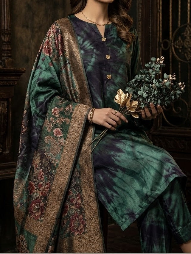 Digital Printed Silk 3pc