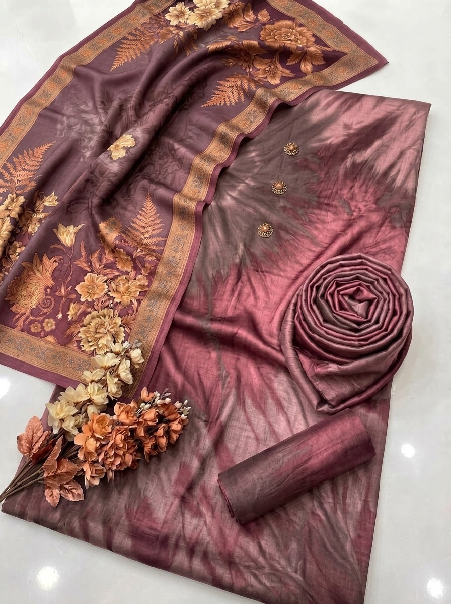 Digital Printed Silk 3pc