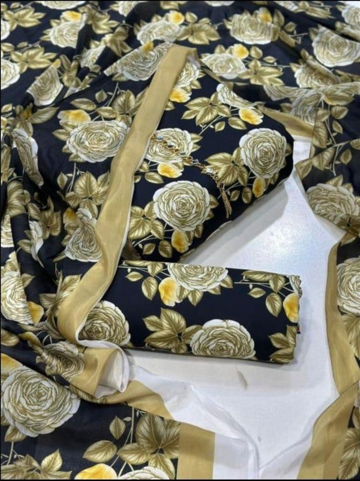 Digital Printed Swiss Lawn 3pc