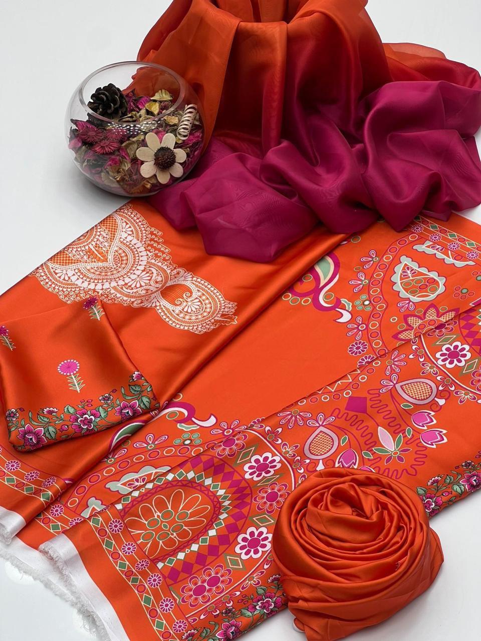 Digital Printed Silk 3pc