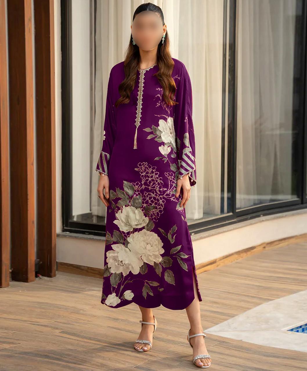 Digital Printed Silk 3pc