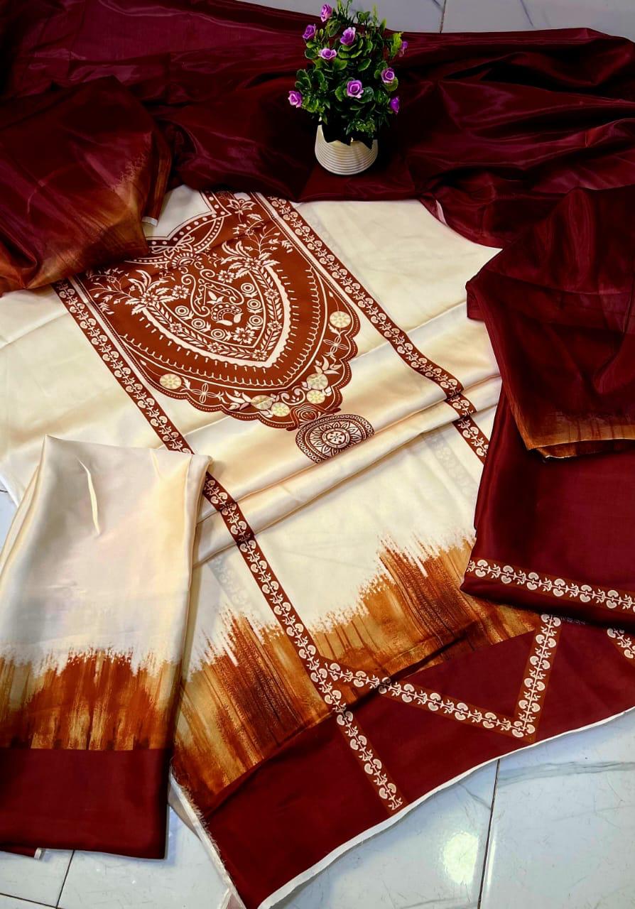 Digital Printed Silk 3pc