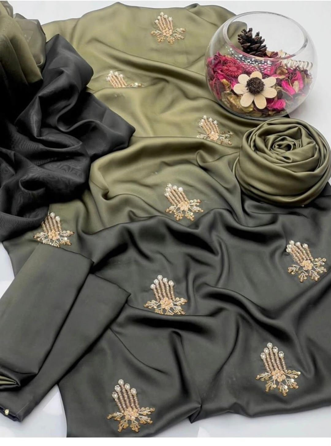 Handwork Digital Printed Silk 3pc