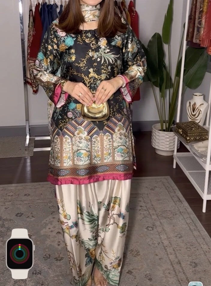 Digital Printed Silk 3pc