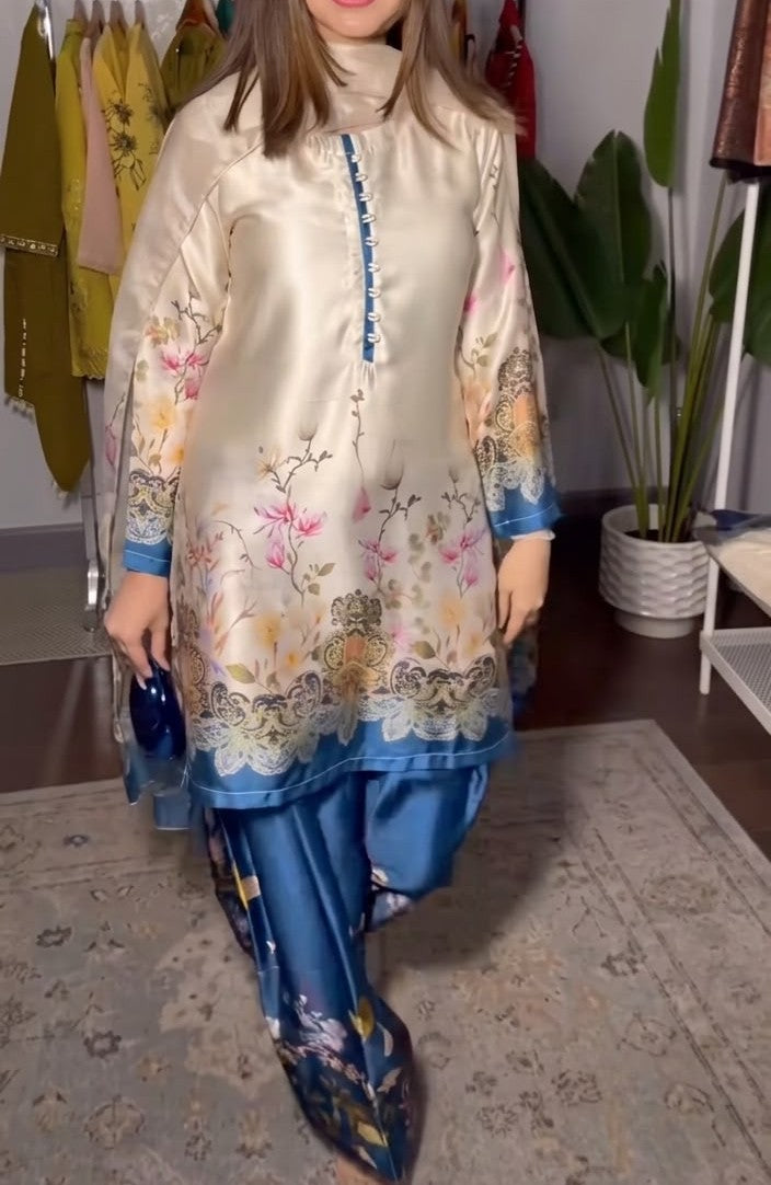 Digital Printed Silk 3pc