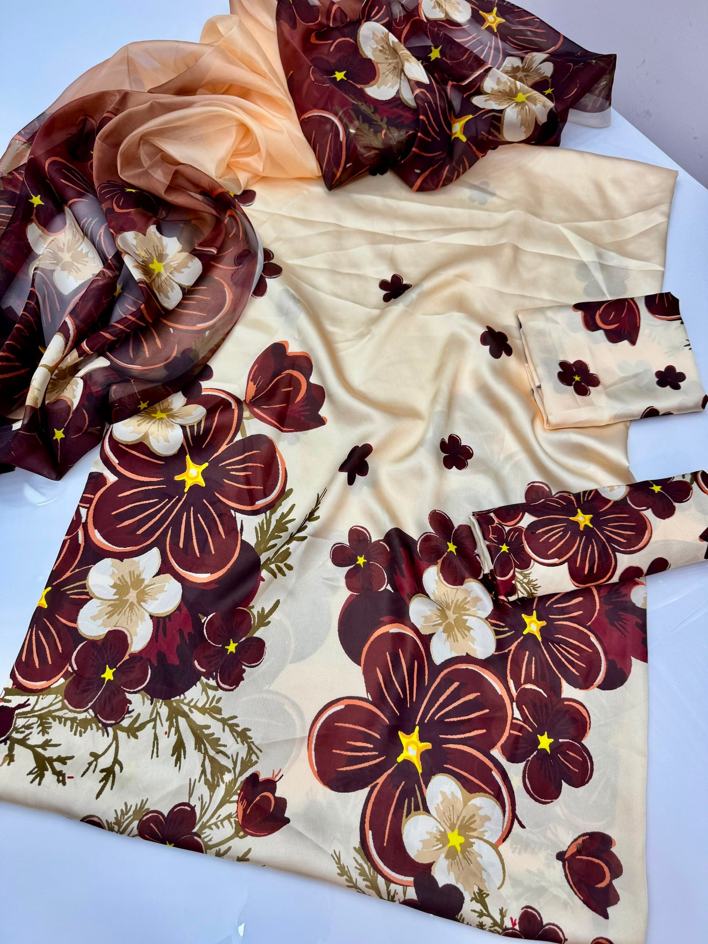 Digital Printed Silk 3pc