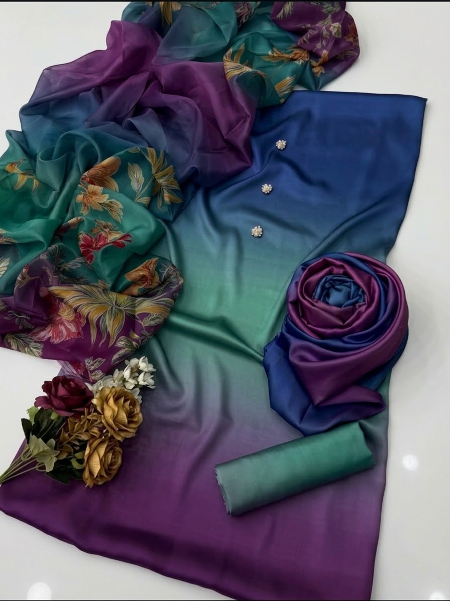 Digital Printed Silk 3pc
