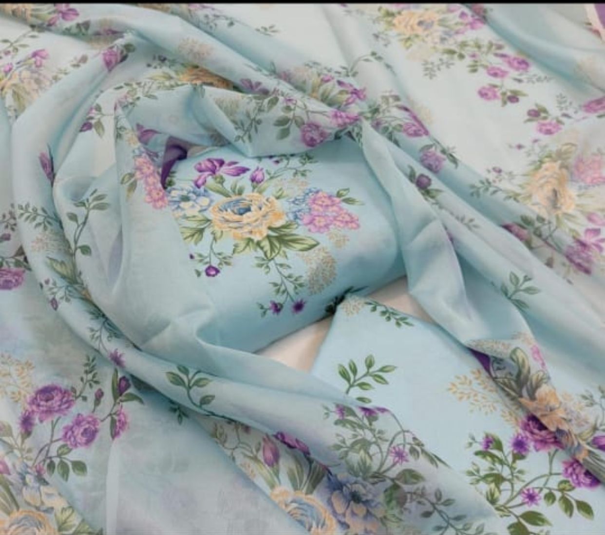 Digital Printed Swiss Lawn 3pc