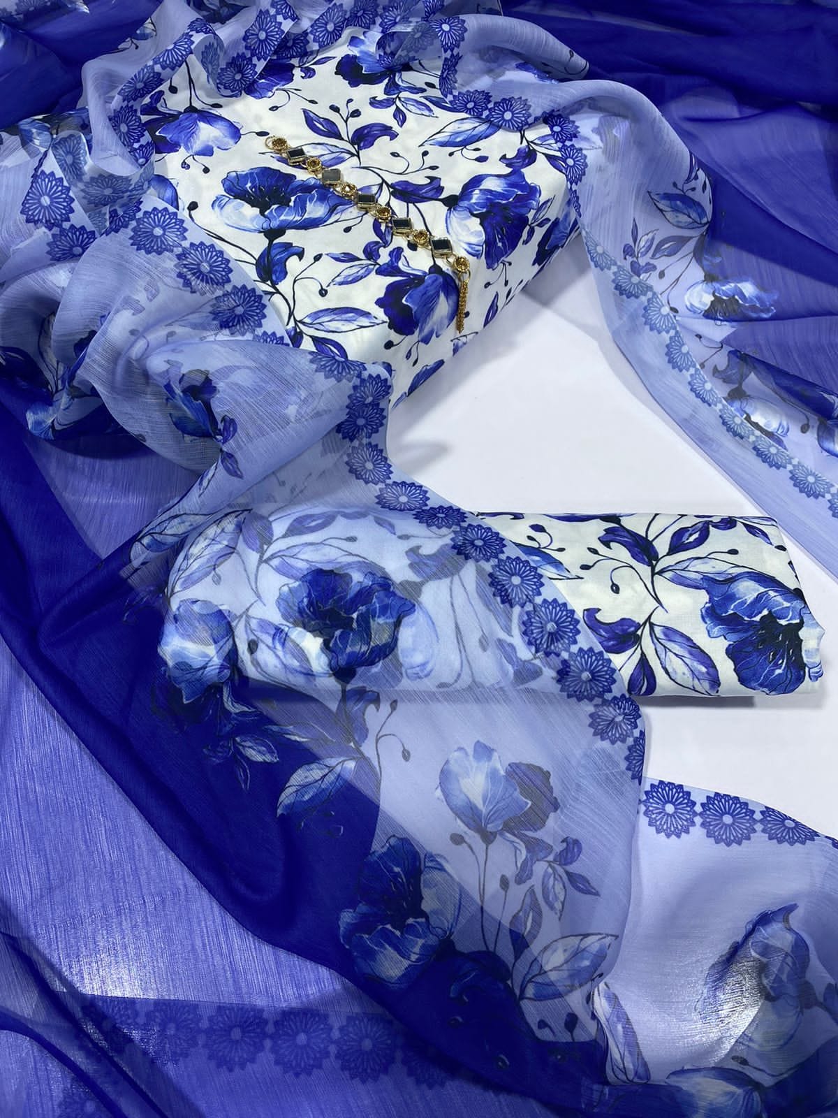 Digital Printed Swiss Lawn 3pc