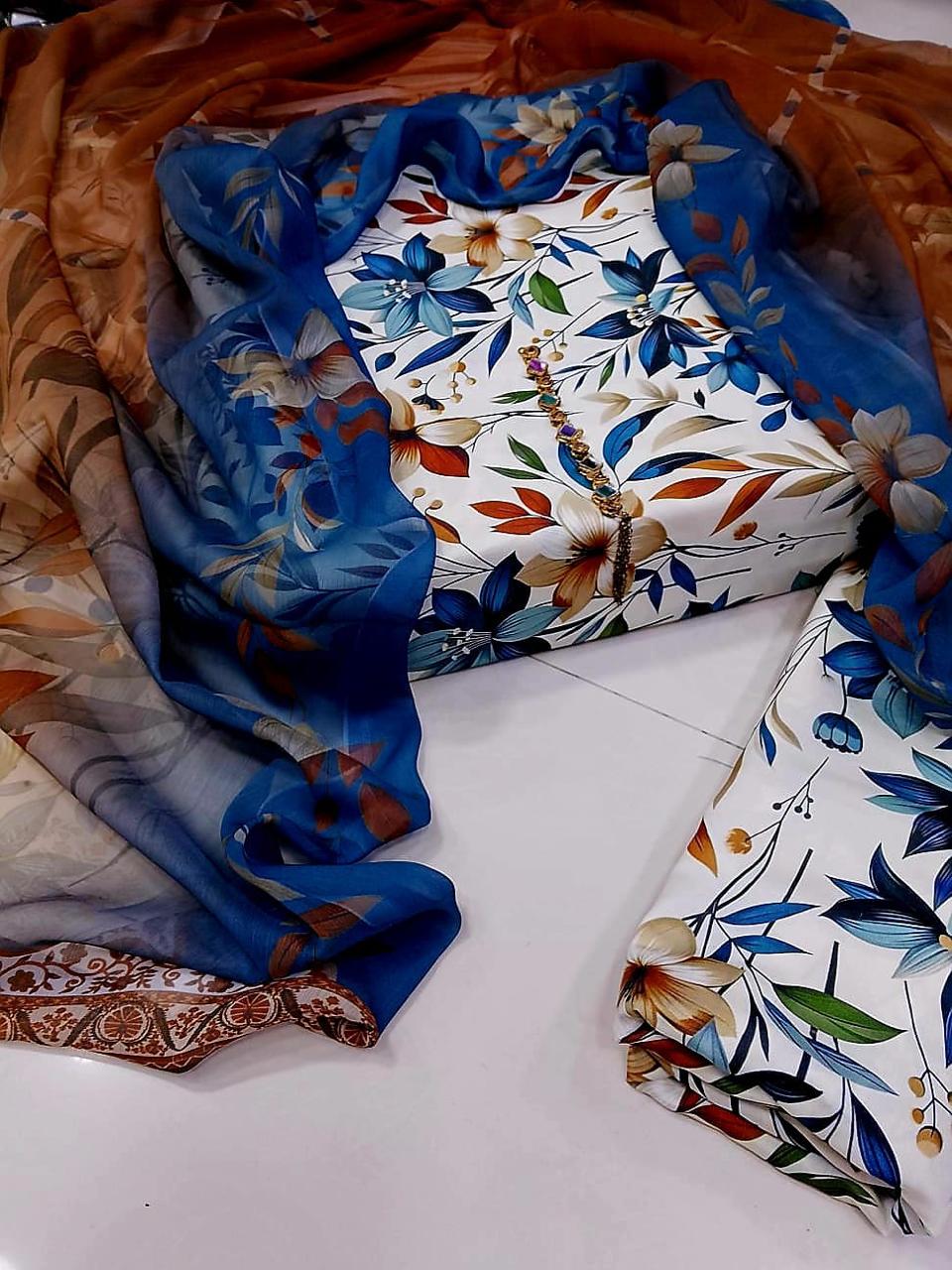 Digital Printed Swiss Lawn 3pc