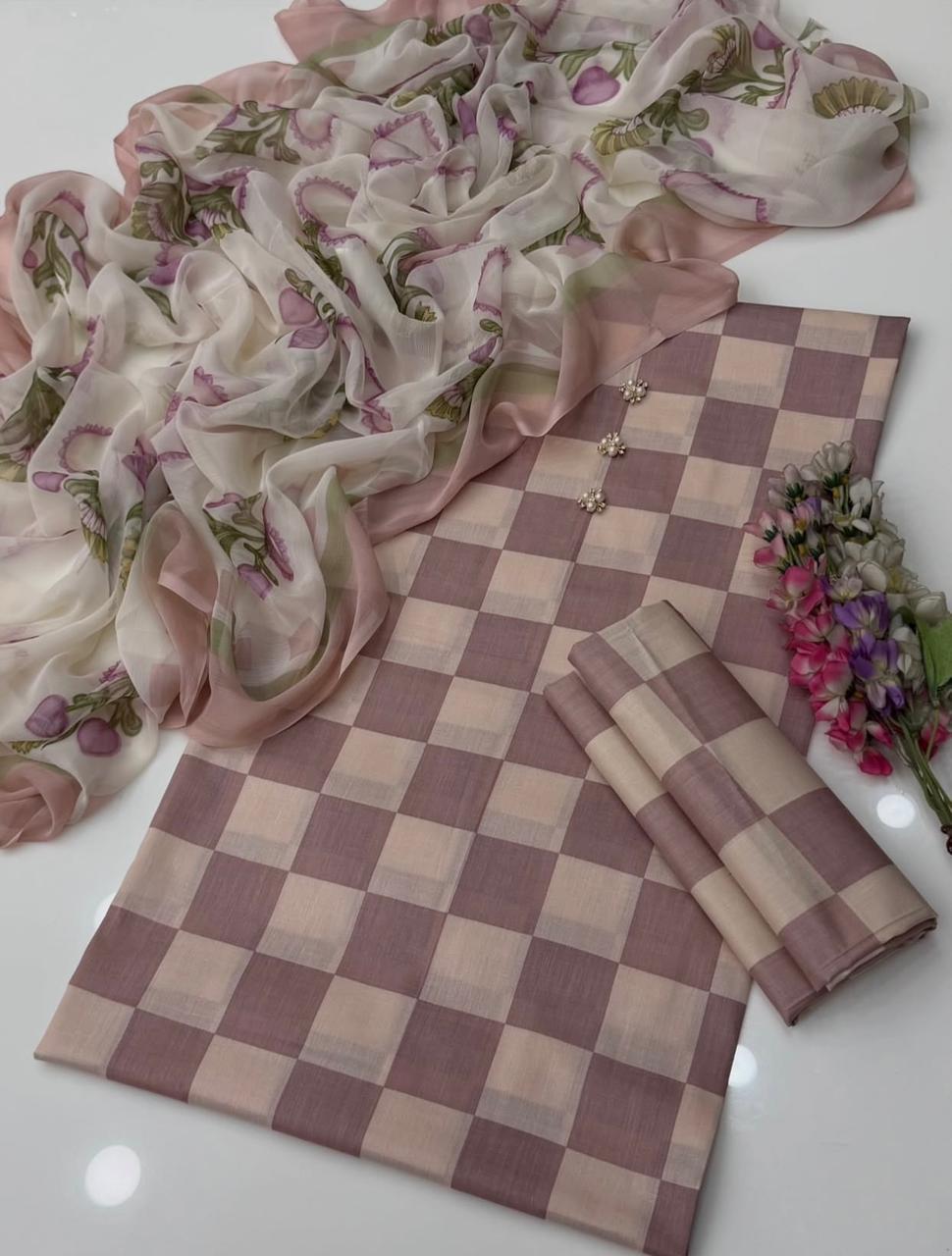 Digital Printed Swiss Lawn 3pc
