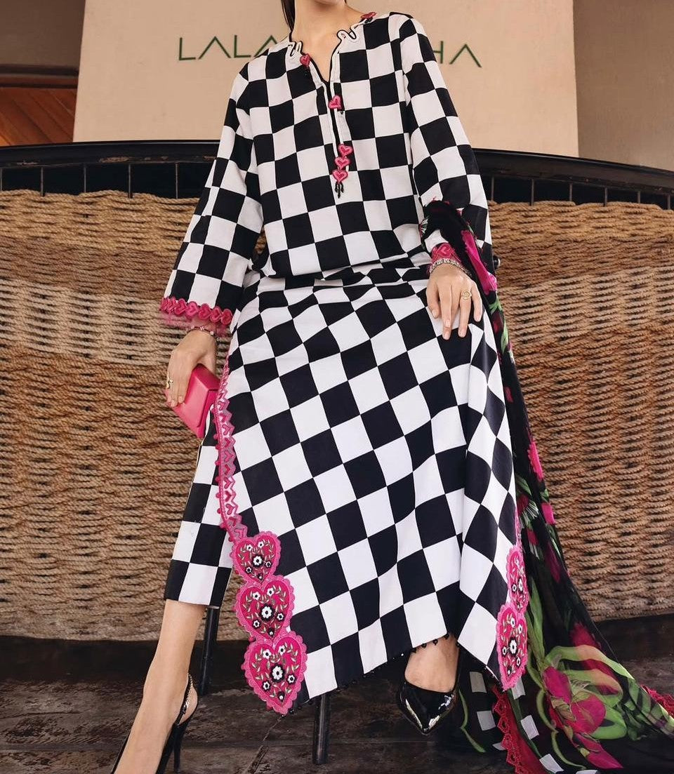 Digital Printed Swiss Lawn 3pc