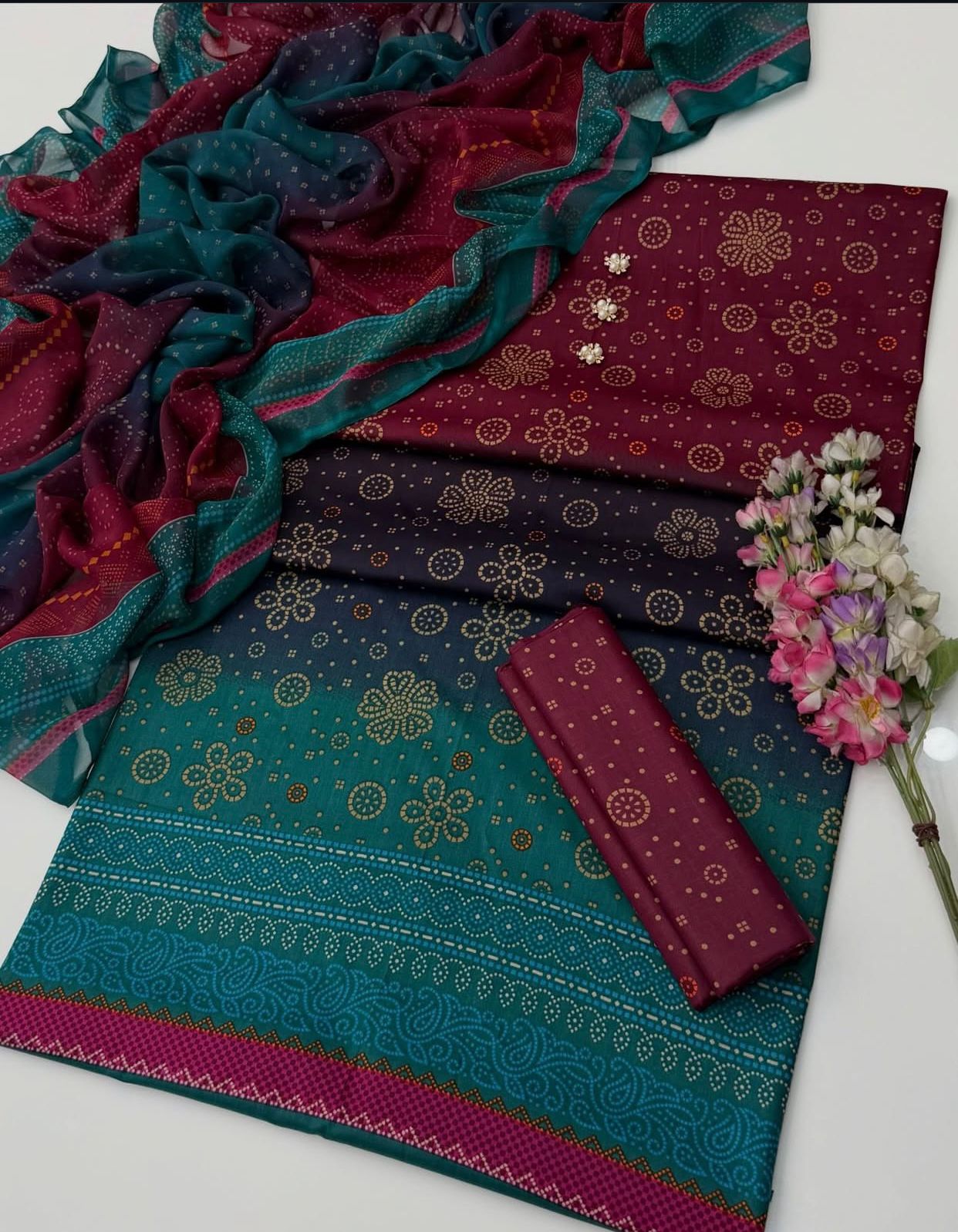 Digital Printed Swiss Lawn 3pc