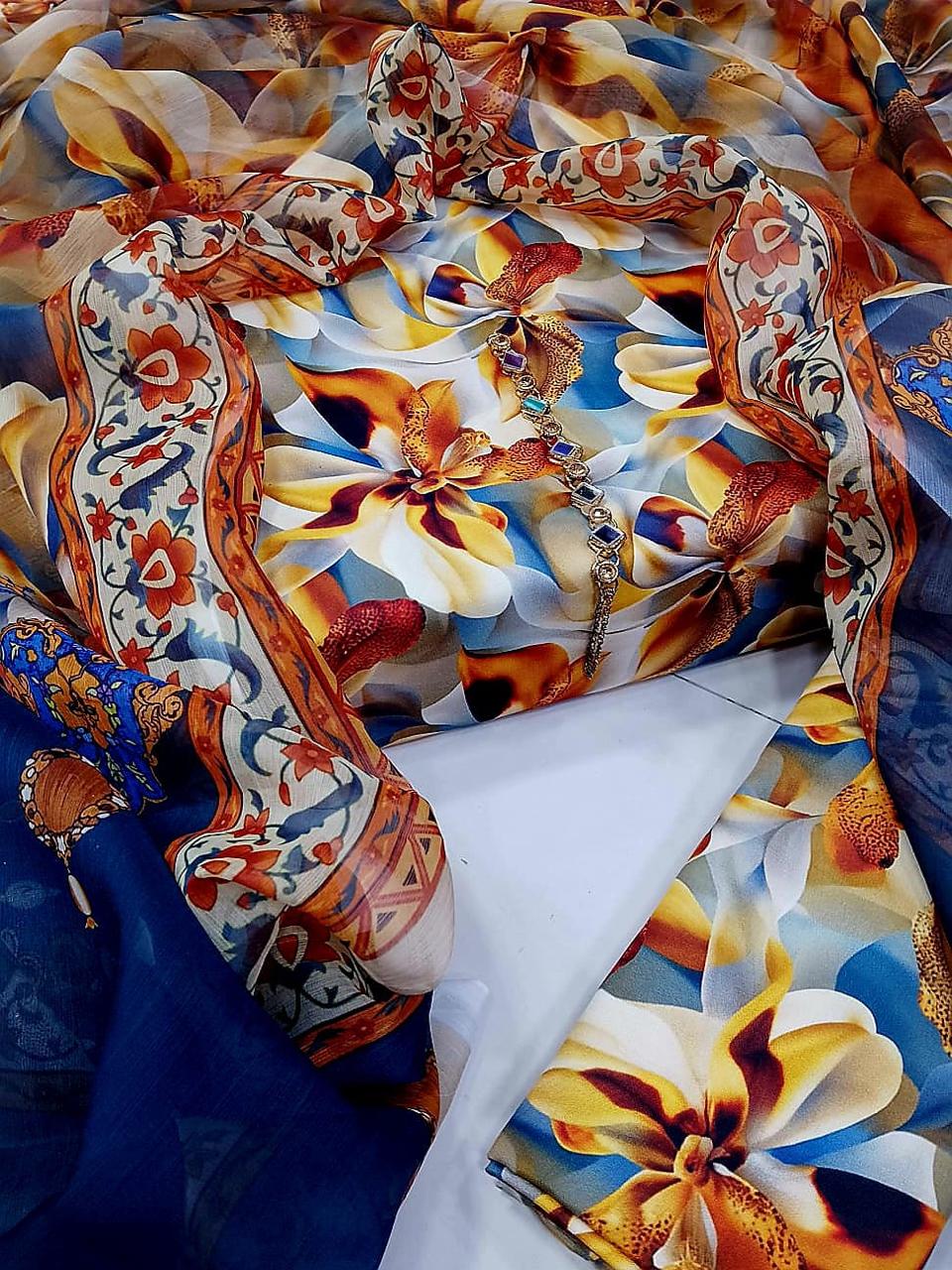 Digital Printed Swiss Lawn 3pc