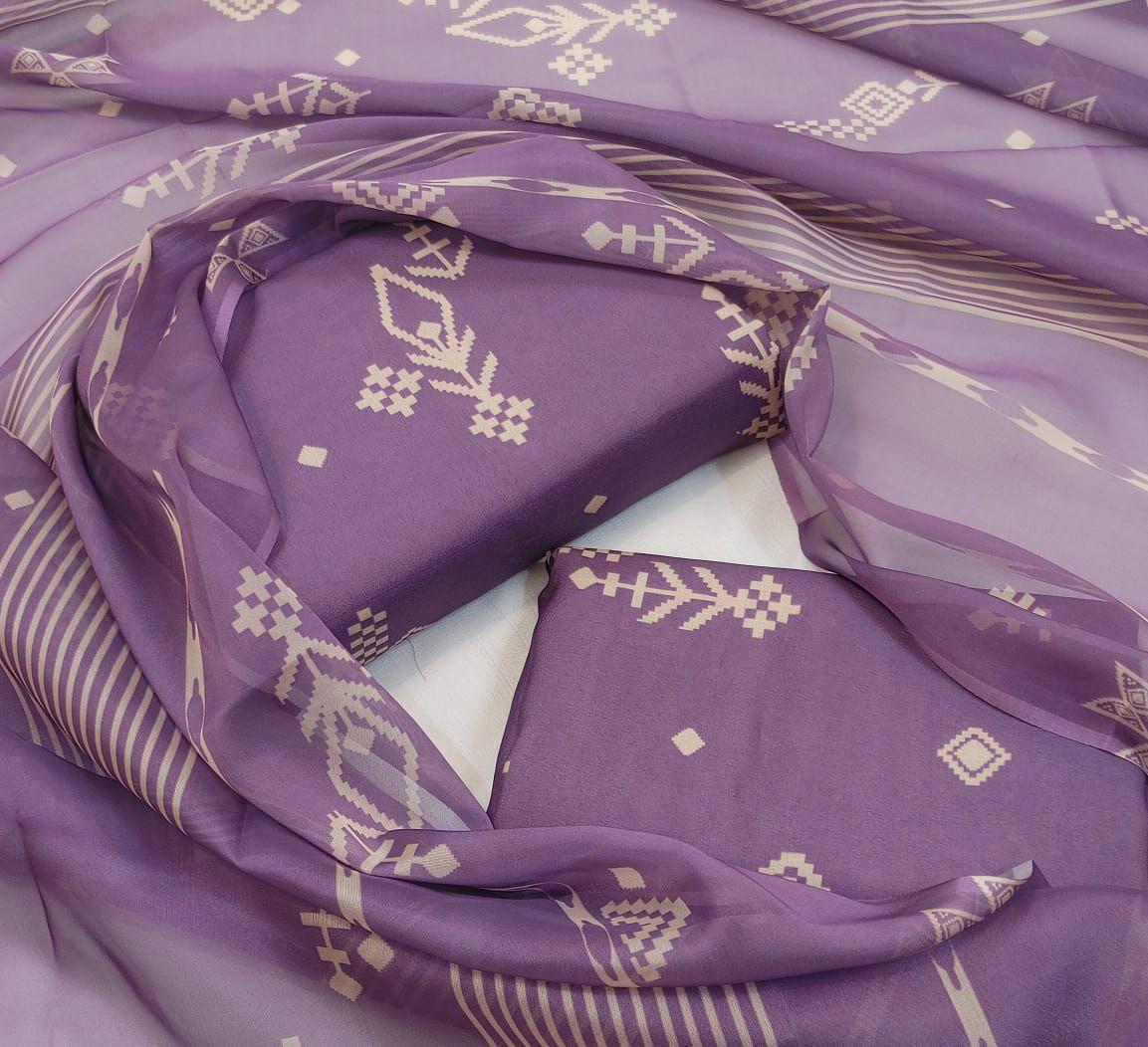 Digital Printed Swiss Lawn 3pc