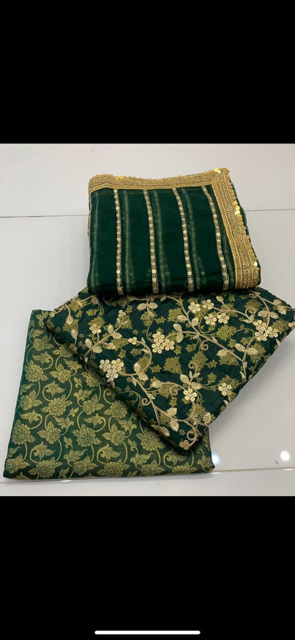 Banarsi Embroidered 3pc Dress