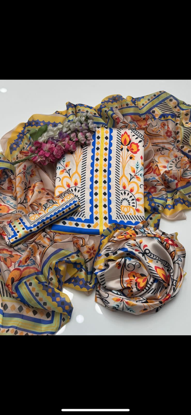 Digital Printed Silk 3pc