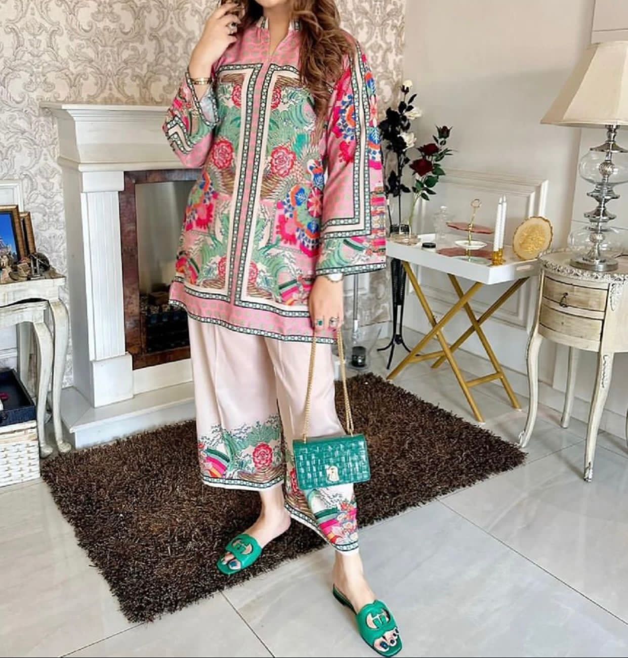 Digital Printed Silk 3pc