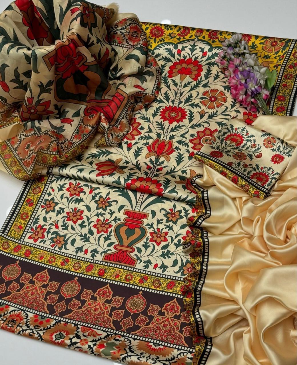 Digital Printed Silk 3pc