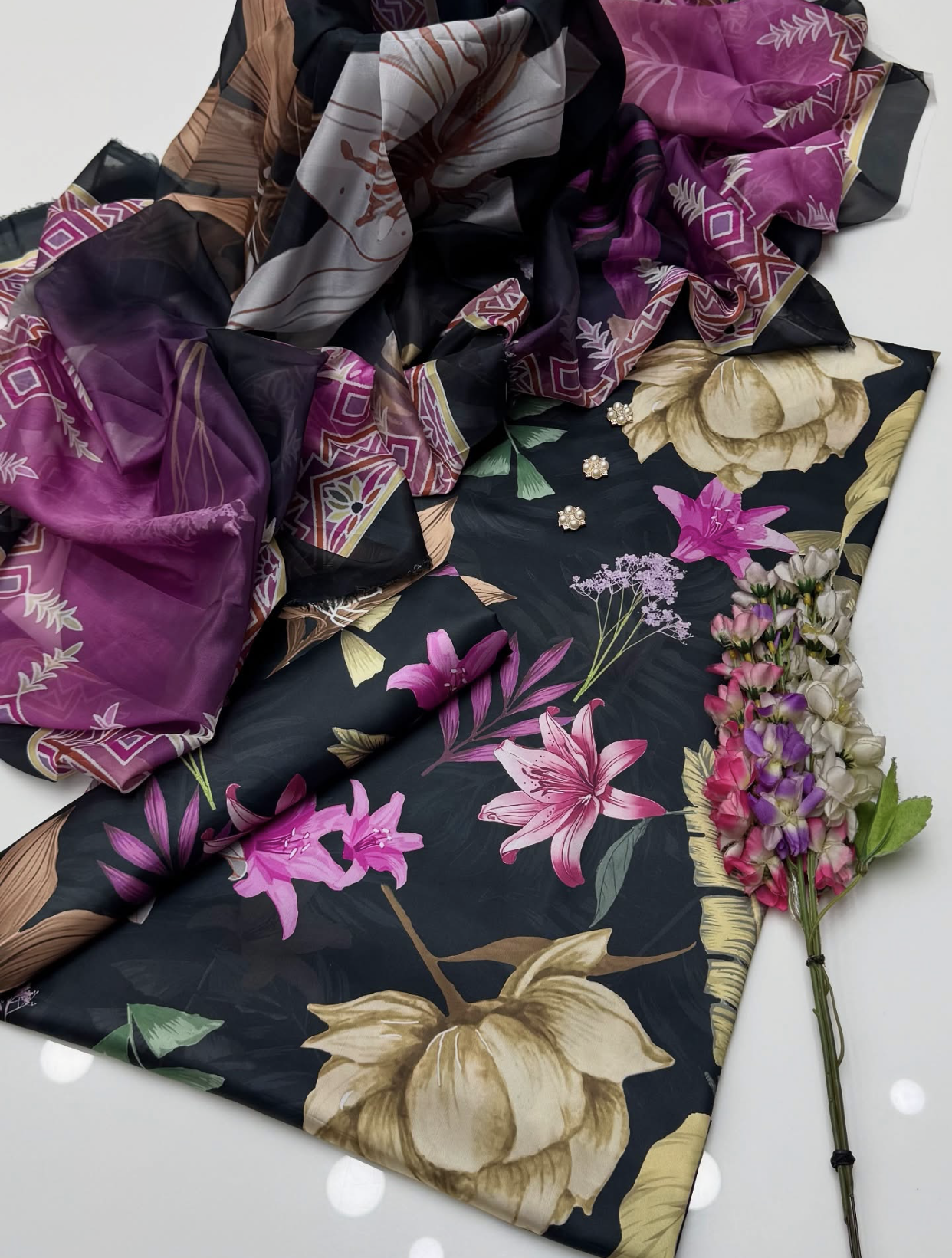 Digital Printed Silk 3pc