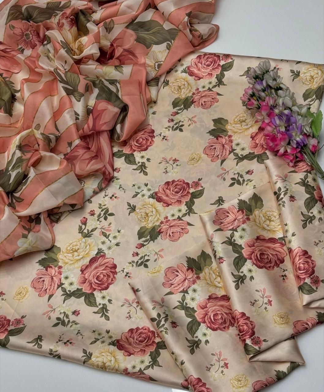 Digital Printed Silk 3pc