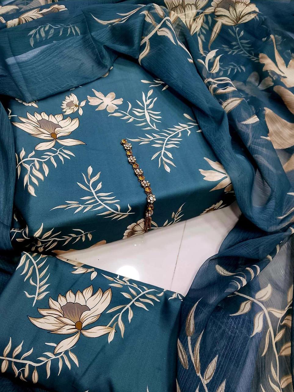 Digital Printed Swiss Lawn 3pc