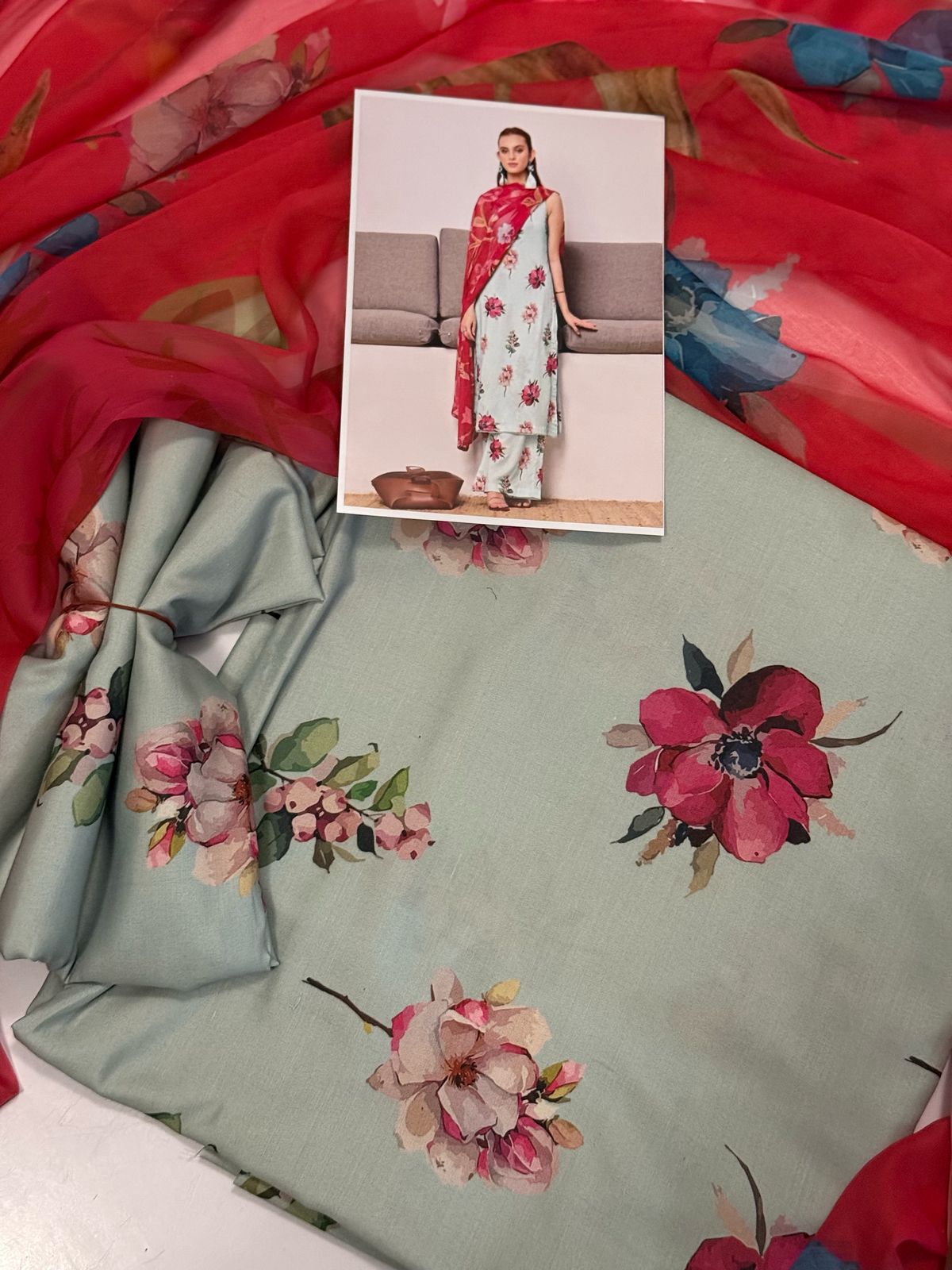 Digital Printed Swiss Lawn 3pc