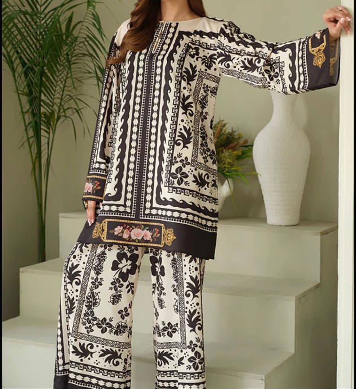 Digital Printed Silk 3pc