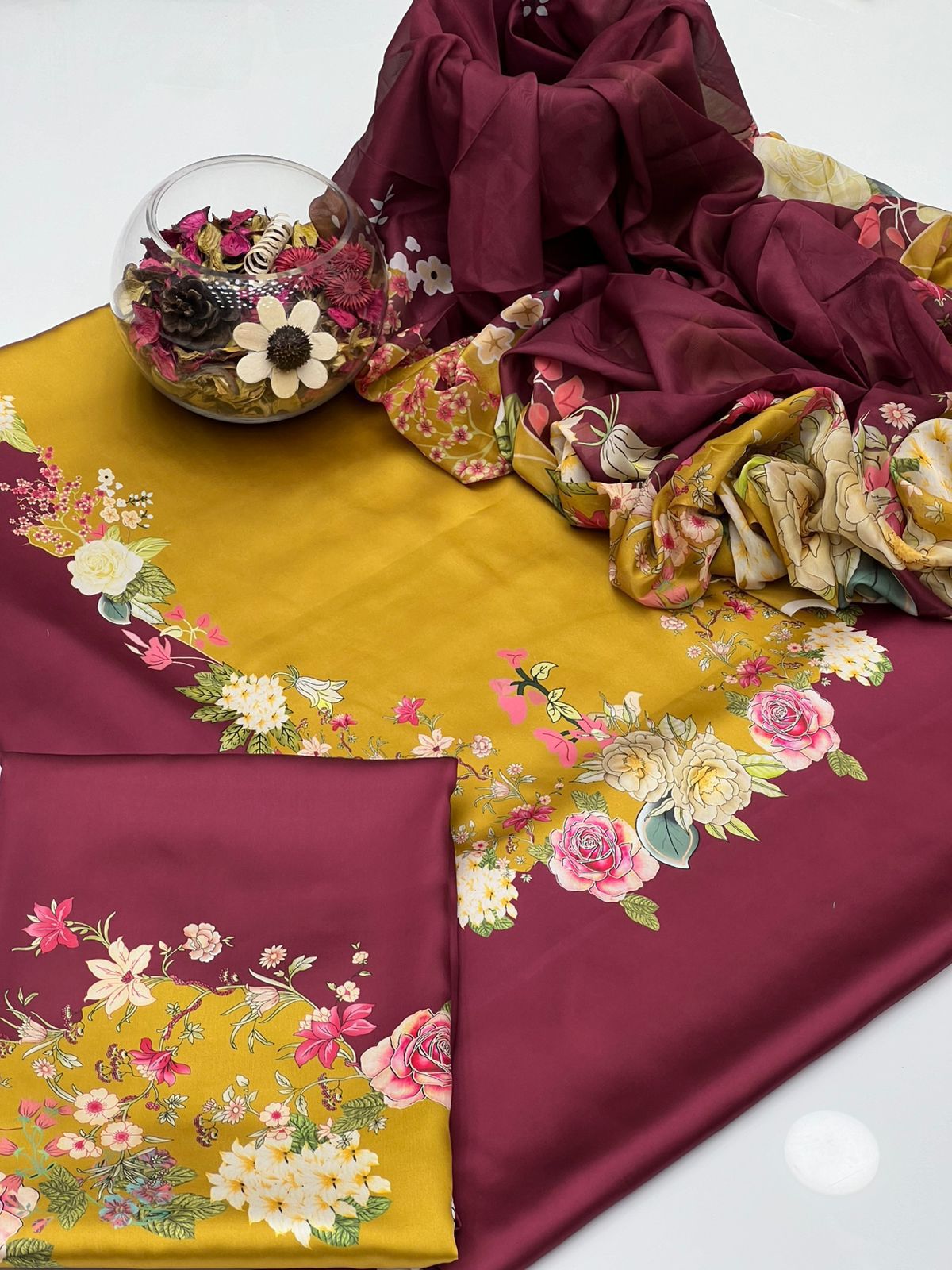 Digital Printed Silk 3pc