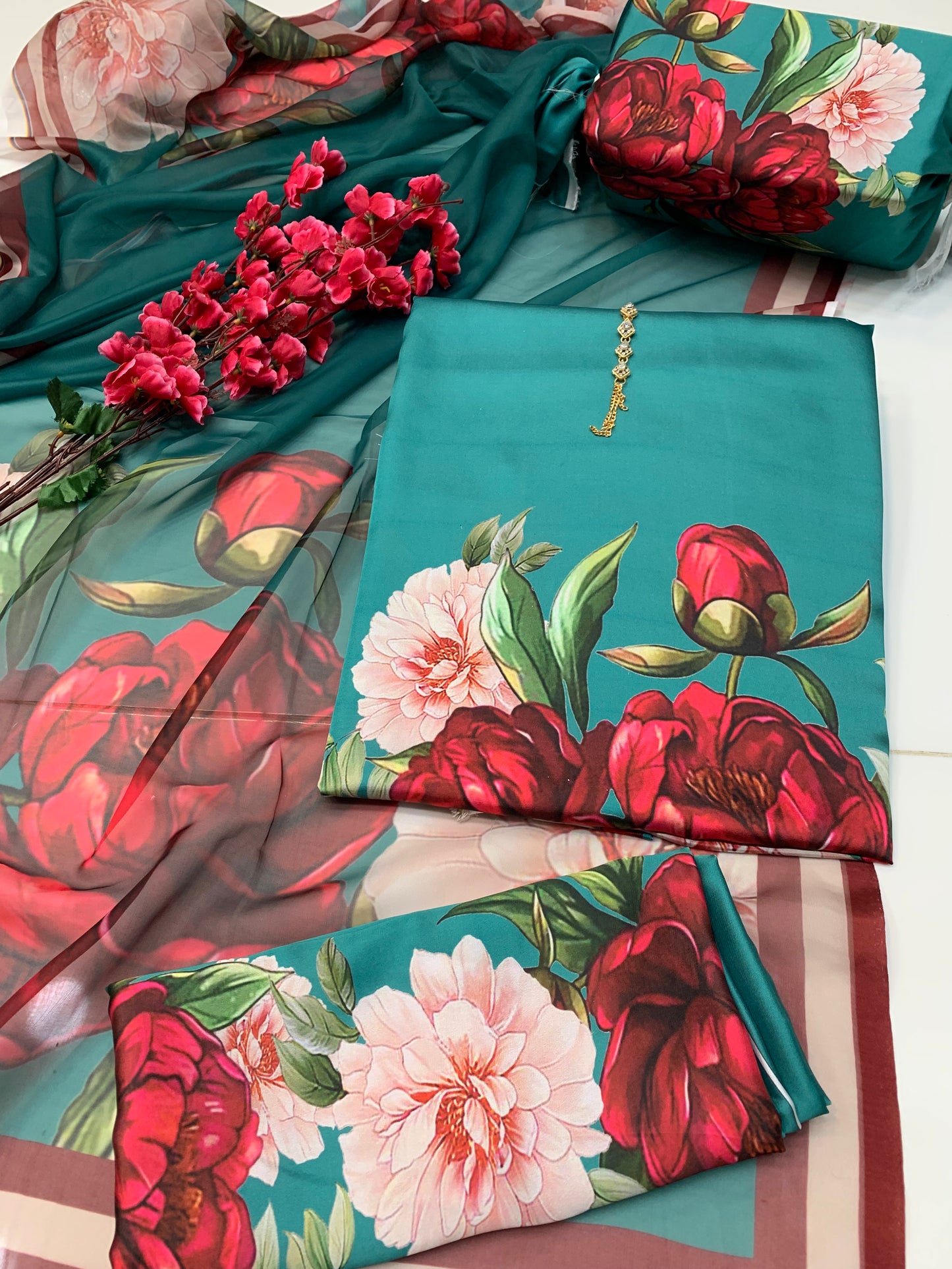 Digital Printed Silk 3pc