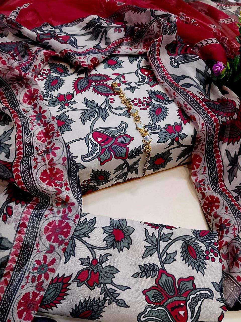 Digital Printed Swiss Lawn 3pc