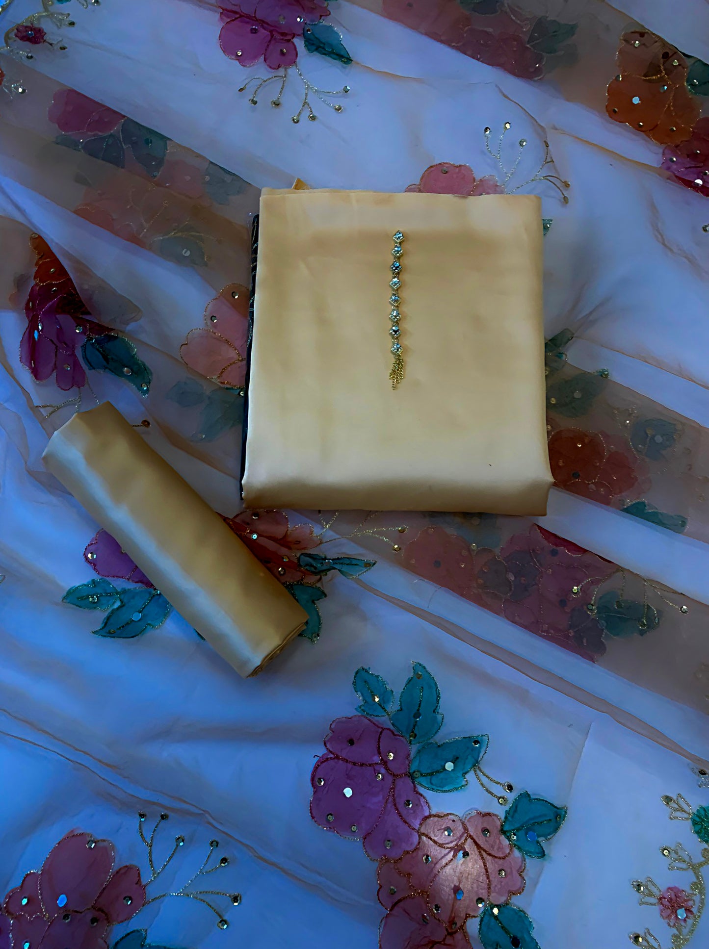 Luxury Shamooz Silk 3pc Dress