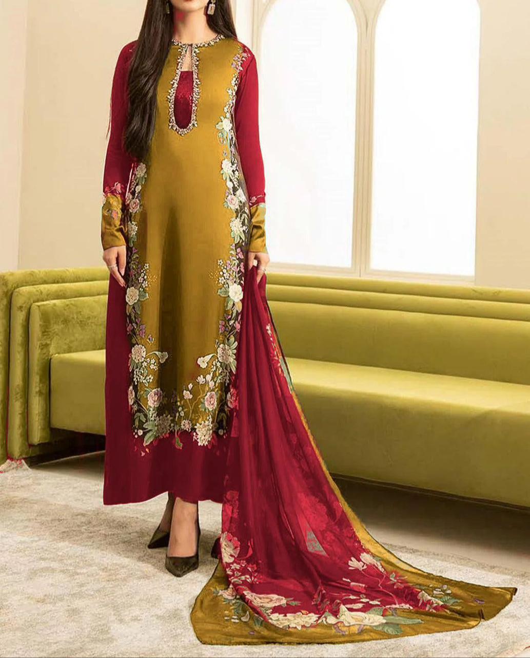 Digital Printed Silk 3pc