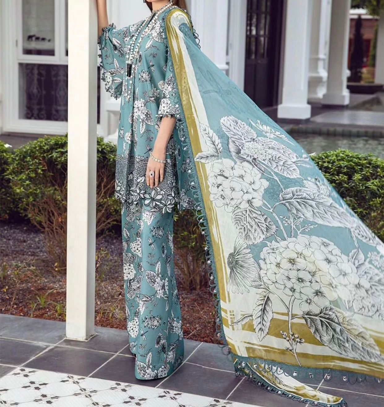 Digital Printed Silk 3pc