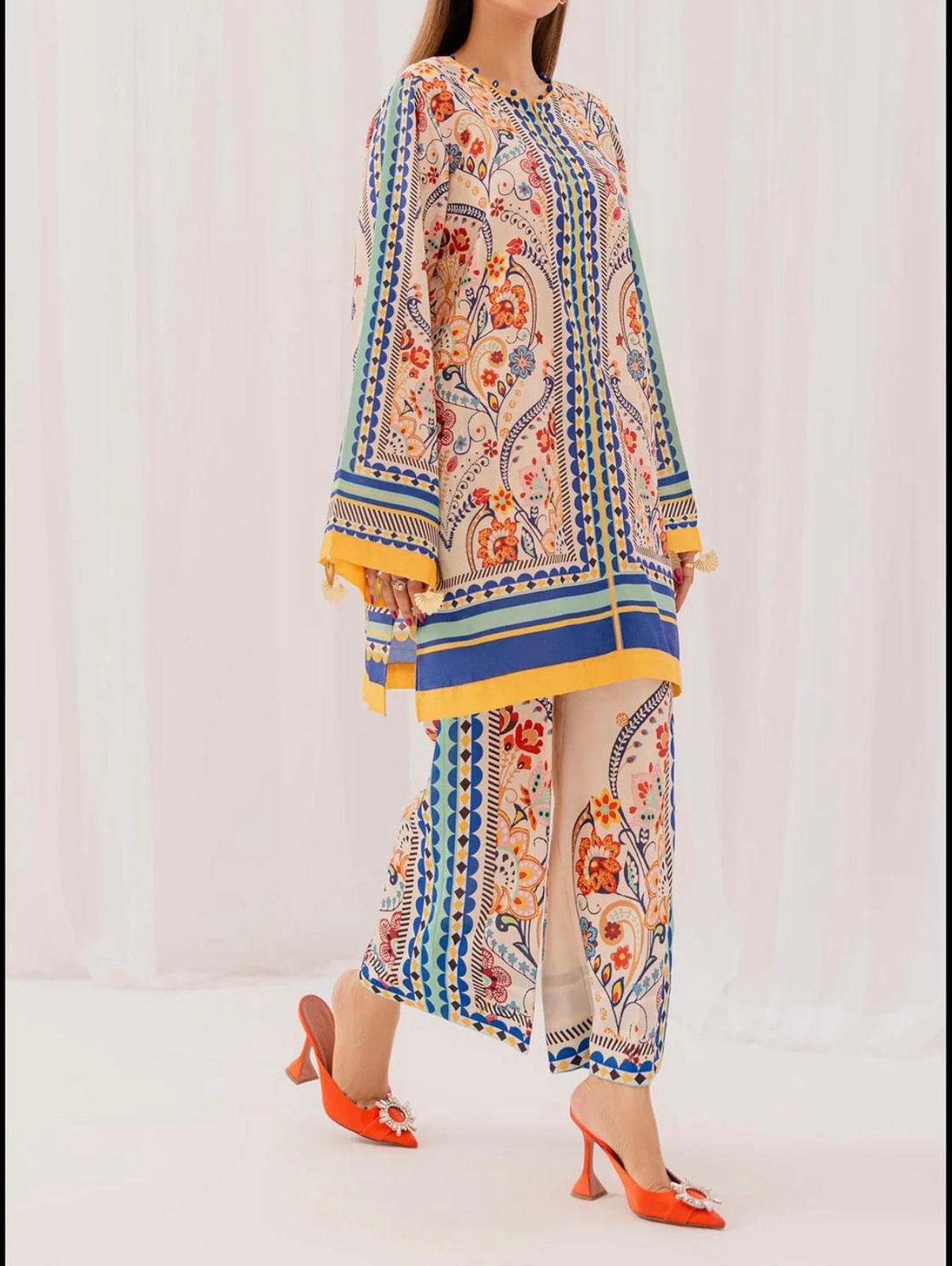 Digital Printed Silk 3pc