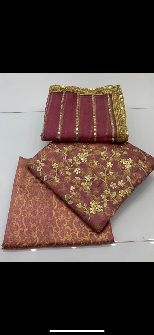 Banarsi Embroidered 3pc Dress