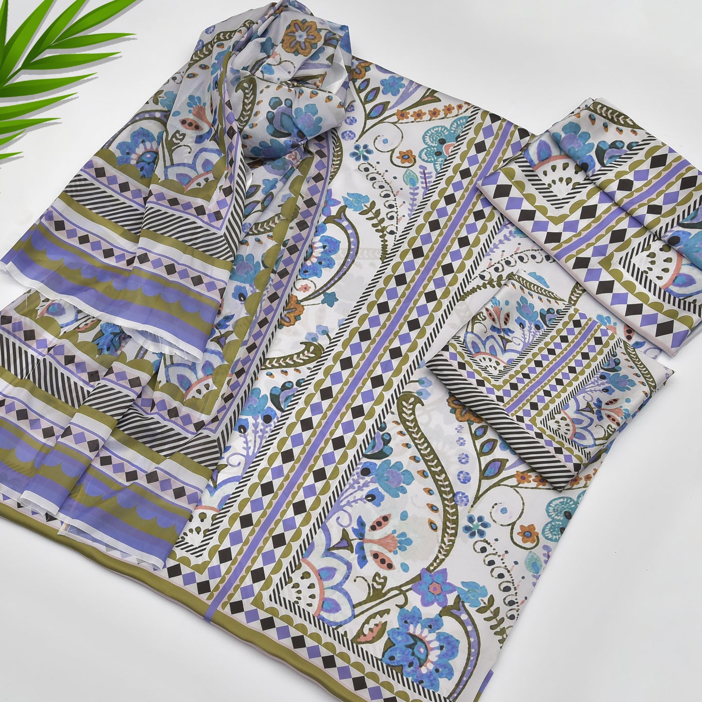 Digital Printed Silk 3pc