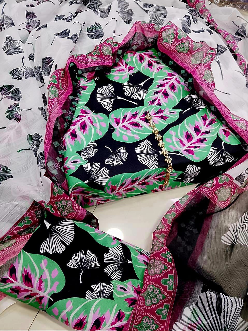 Digital Printed Swiss Lawn 3pc