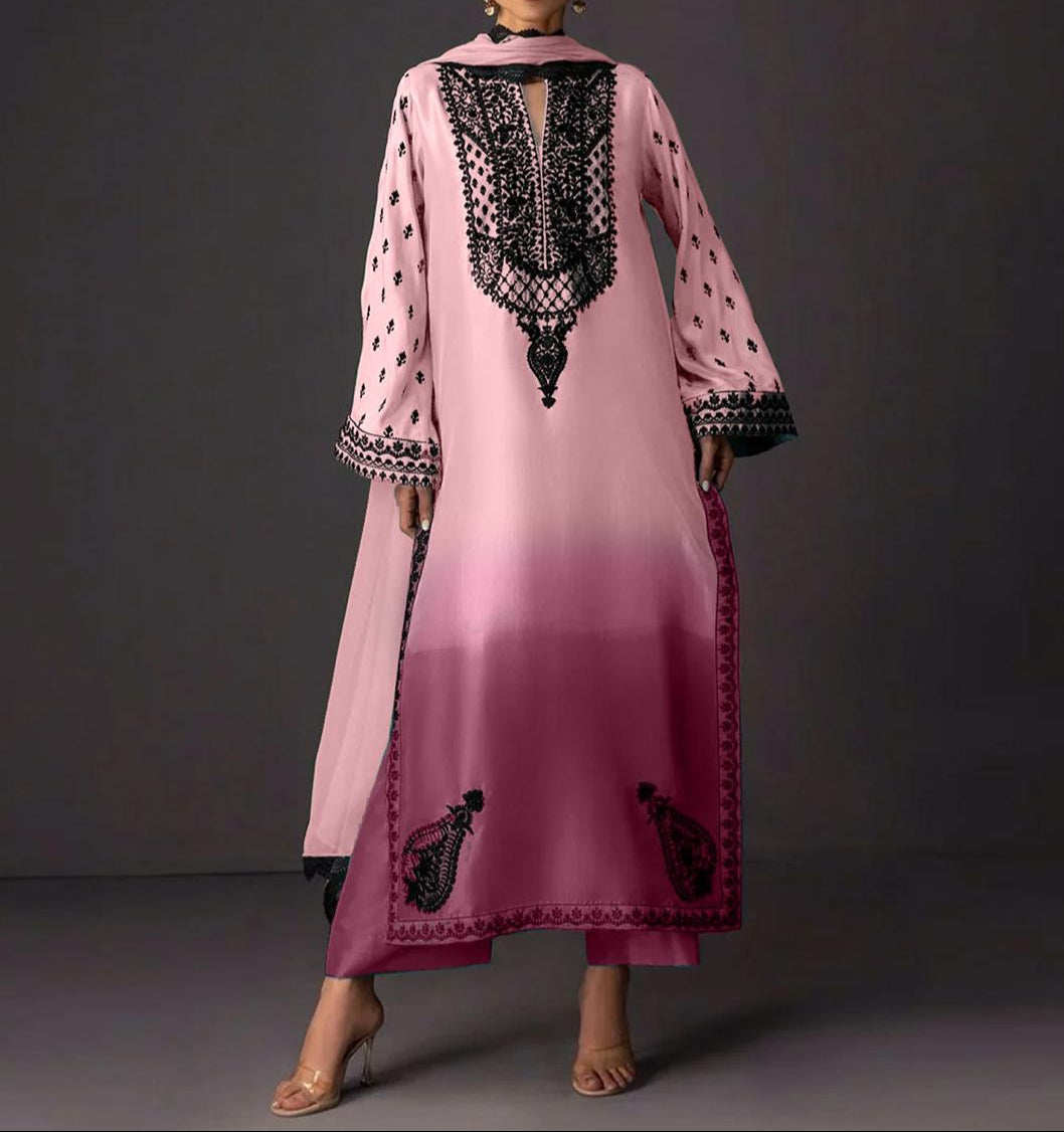 Digital Printed Silk 3pc