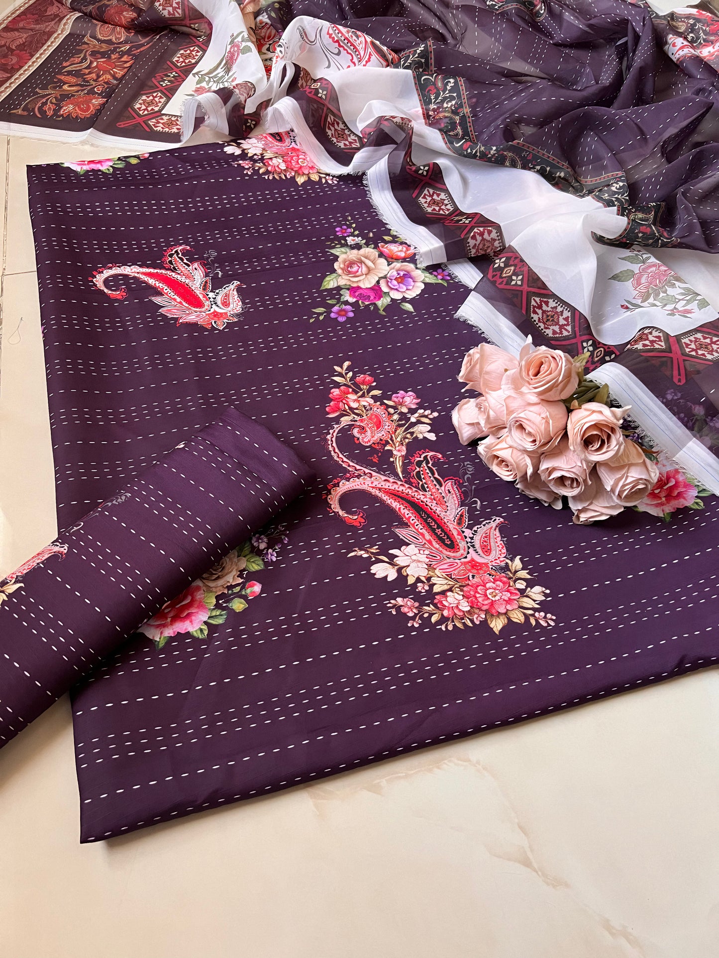 Digital Printed Jacquard 3pc