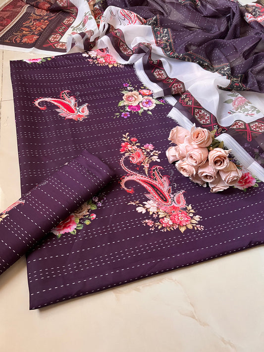 Digital Printed Jacquard 3pc