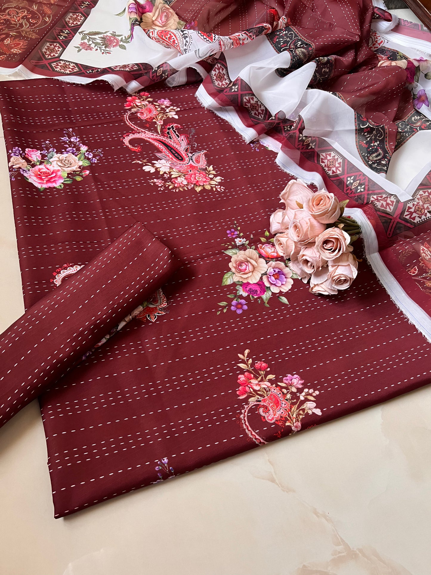 Digital Printed Jacquard 3pc
