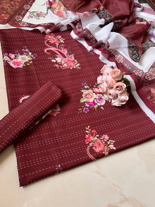 Digital Printed Jacquard 3pc