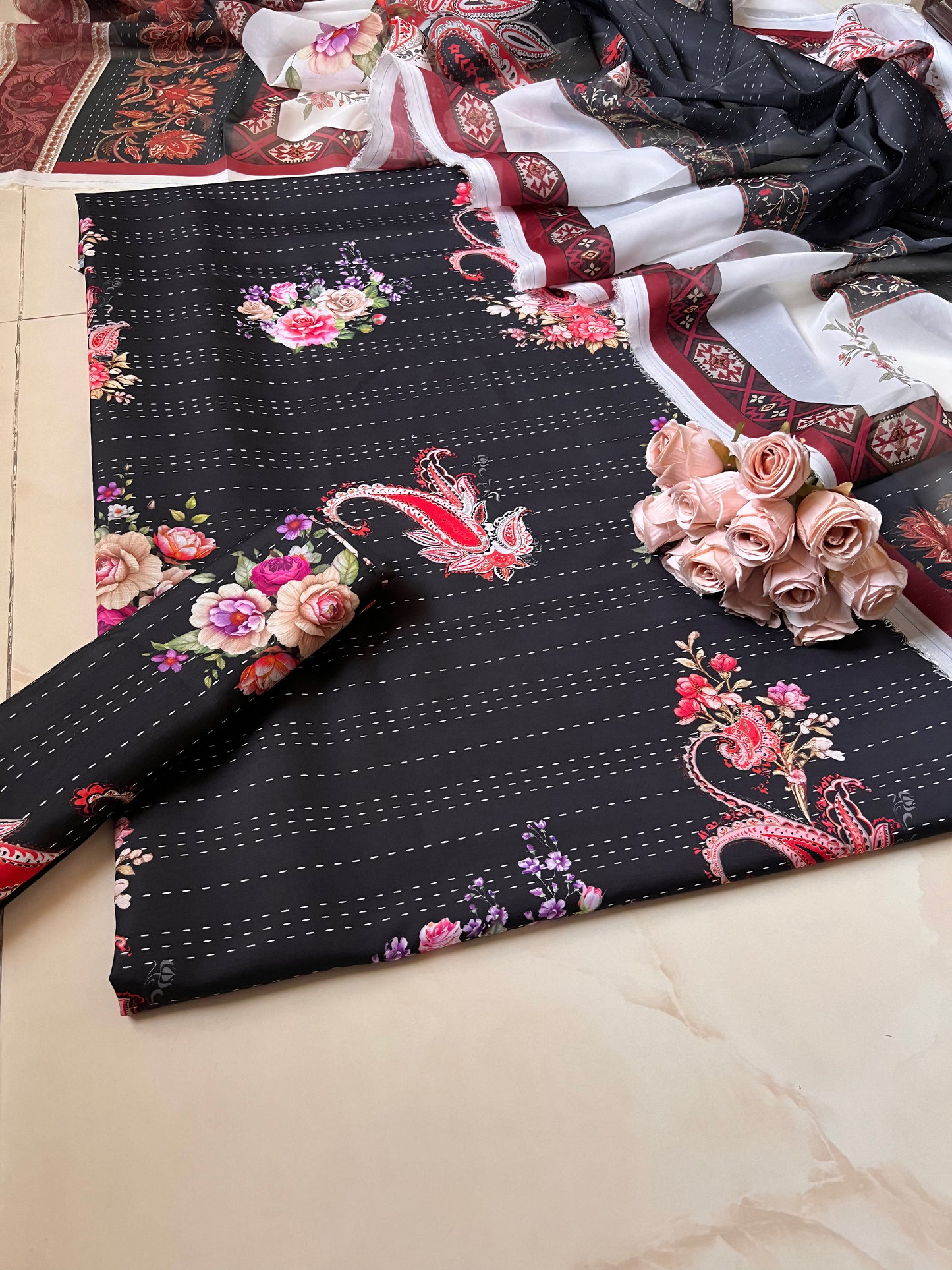 Digital Printed Jacquard 3pc