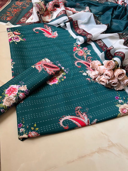 Digital Printed Jacquard 3pc