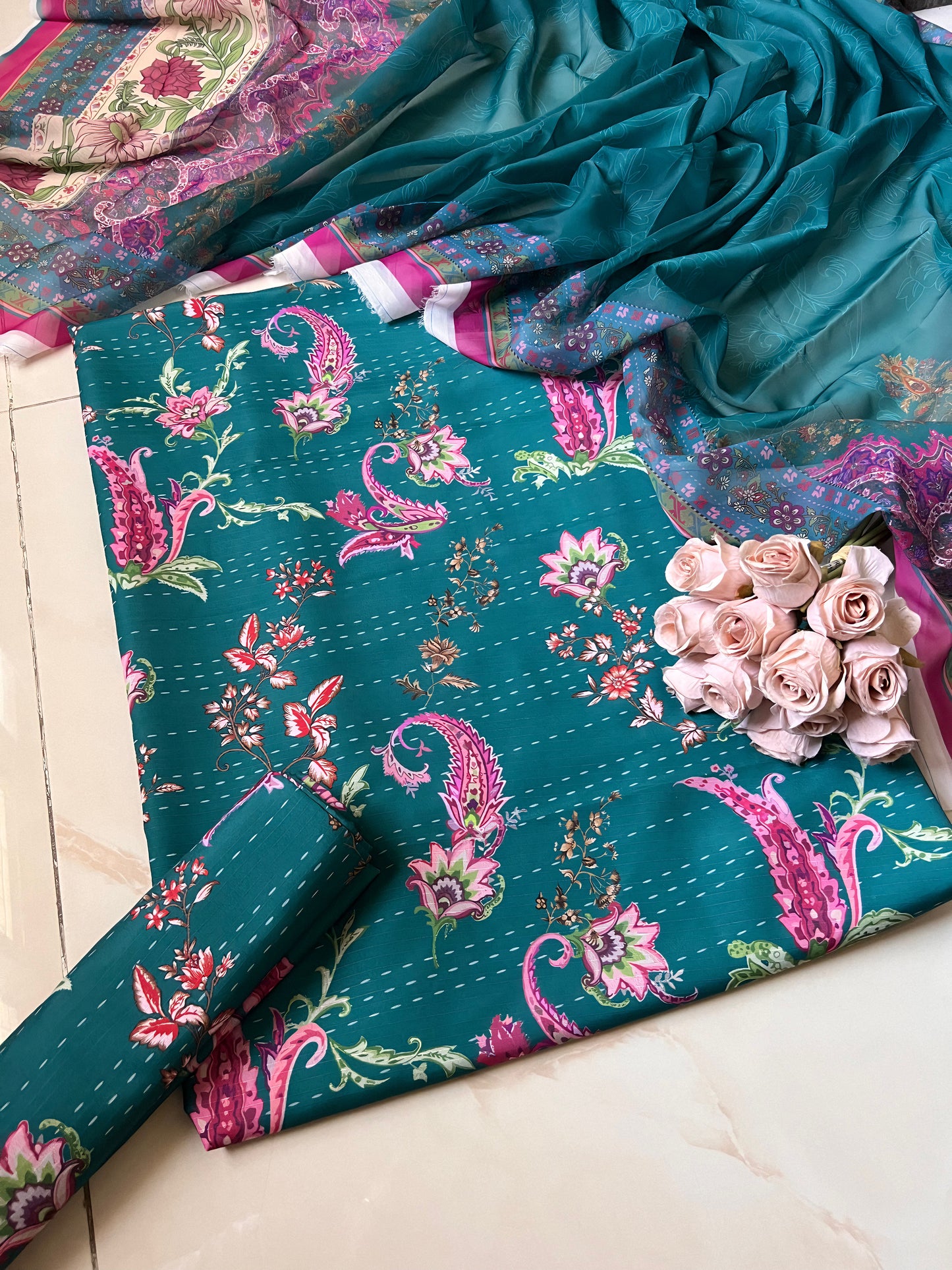 Digital Printed Jacquard 3pc