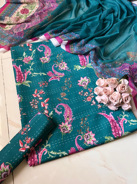 Digital Printed Jacquard 3pc