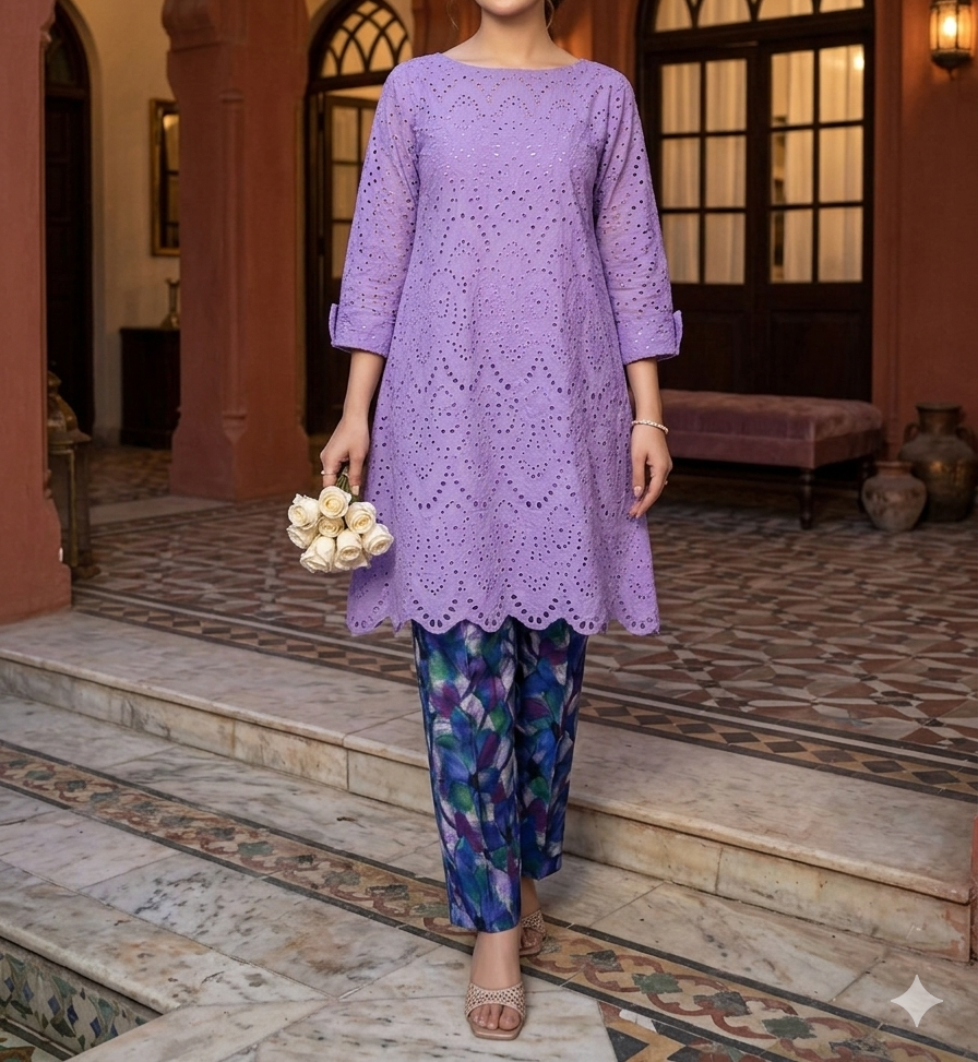 Chikankari Lawn 2pc Dress