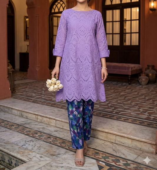 Chikankari Lawn 2pc Dress